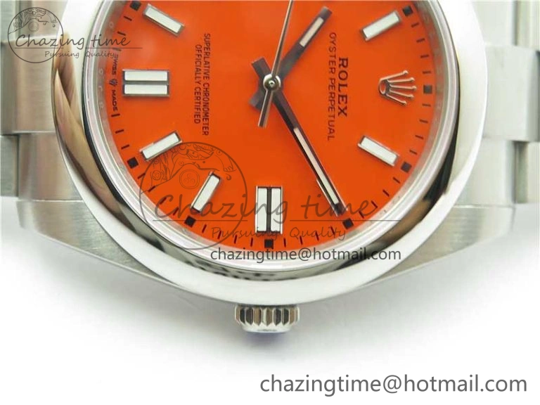 Oyster Perpetual 41mm 124300 EWF Best Edition Red Dial on SS Bracelet A3230