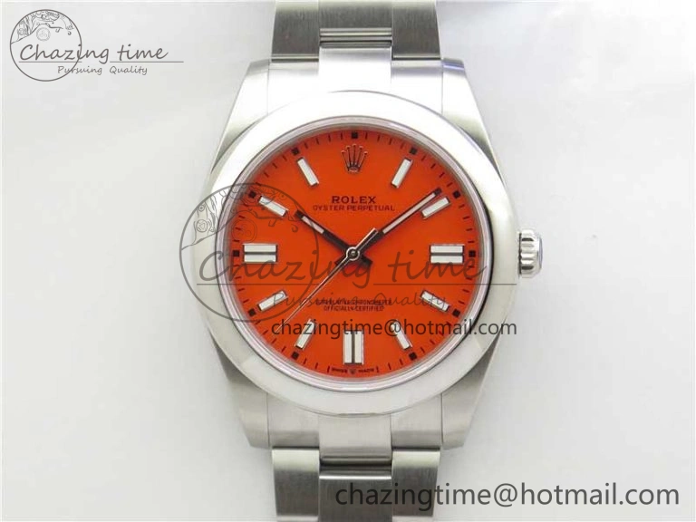 Oyster Perpetual 41mm 124300 EWF Best Edition Red Dial on SS Bracelet A3230