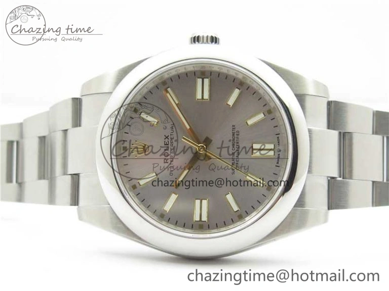Oyster Perpetual 41mm 124300 EWF Best Edition Silver Dial on SS Bracelet A3230