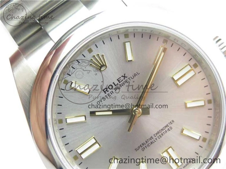 Oyster Perpetual 41mm 124300 EWF Best Edition Silver Dial on SS Bracelet A3230