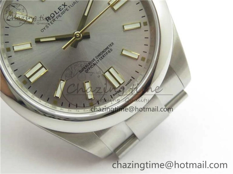 Oyster Perpetual 41mm 124300 EWF Best Edition Silver Dial on SS Bracelet A3230