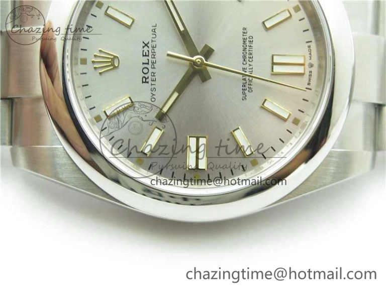 Oyster Perpetual 41mm 124300 EWF Best Edition Silver Dial on SS Bracelet A3230