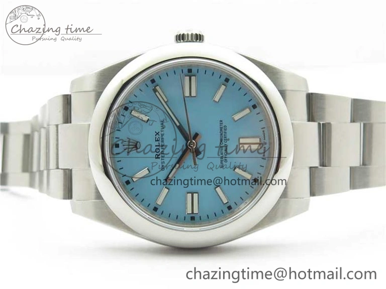 Oyster Perpetual 41mm 124300 EWF Best Edition Tiffany Blue Dial on SS Bracelet A3230