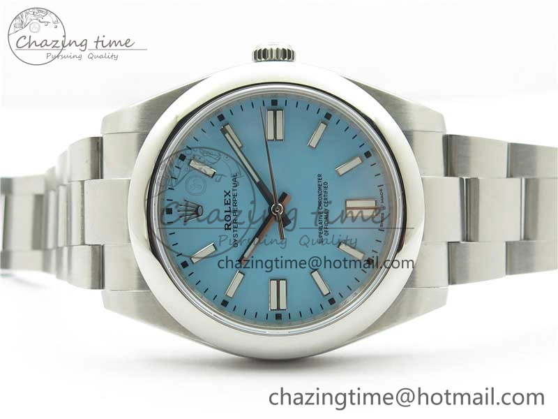 Oyster Perpetual 41mm 124300 EWF Best Edition Tiffany Blue Dial on SS Bracelet A3230