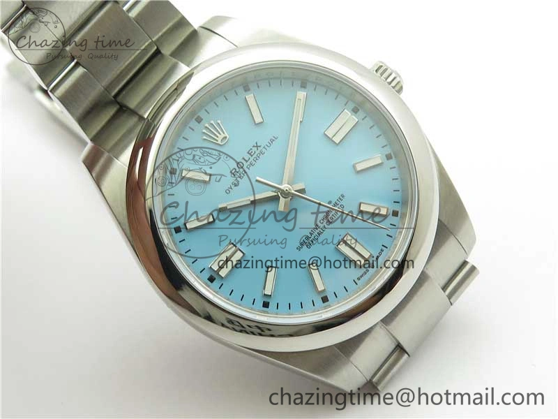 Oyster Perpetual 41mm 124300 EWF Best Edition Tiffany Blue Dial on SS Bracelet A3230