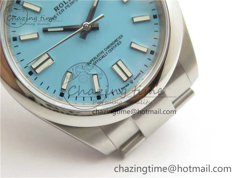 Oyster Perpetual 41mm 124300 EWF Best Edition Tiffany Blue Dial on SS Bracelet A3230