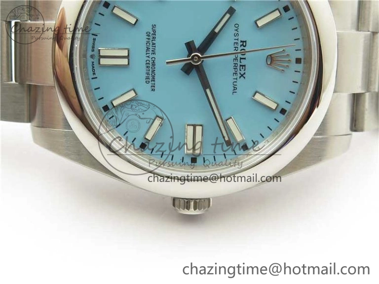 Oyster Perpetual 41mm 124300 EWF Best Edition Tiffany Blue Dial on SS Bracelet A3230