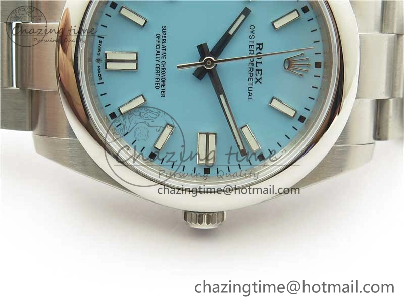 Oyster Perpetual 41mm 124300 EWF Best Edition Tiffany Blue Dial on SS Bracelet A3230