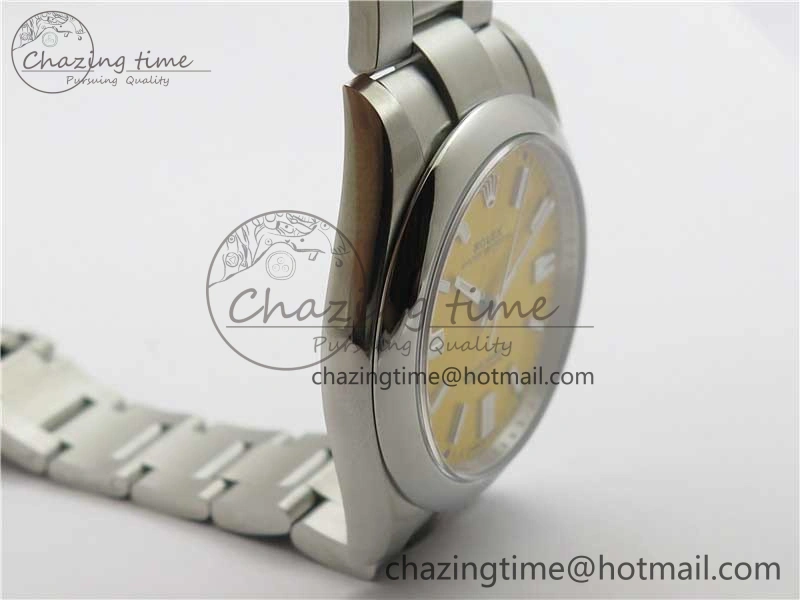 Oyster Perpetual 41mm 124300 EWF Best Edition Yellow Dial on SS Bracelet A3230