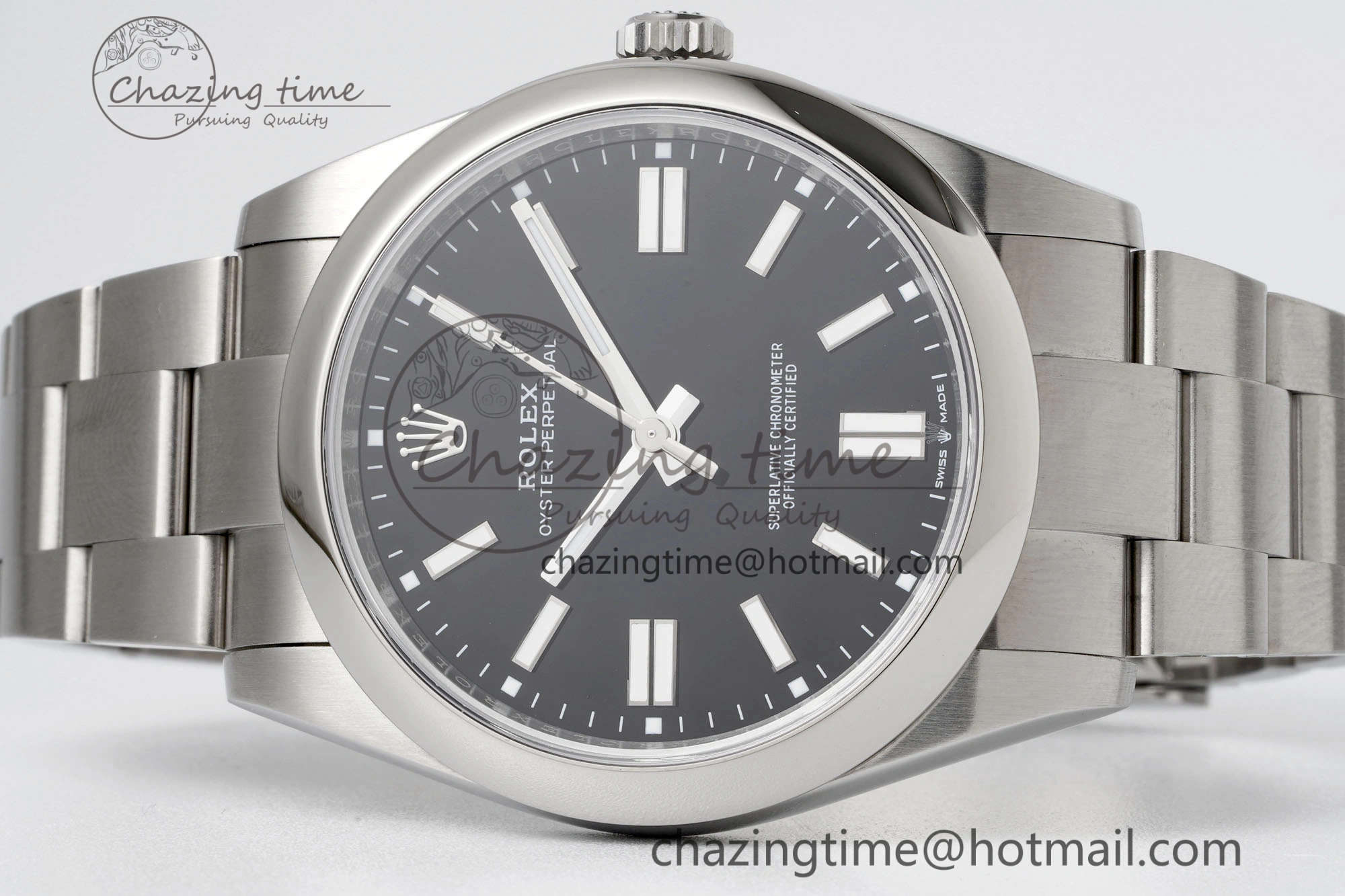 Oyster Perpetual 41mm 124300 KING 1:1 Best Edition 904L Steel Black Dial on SS Bracelet VR3230