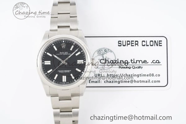 Oyster Perpetual 41mm 124300 KING 1:1 Best Edition 904L Steel Black Dial on SS Bracelet VR3230