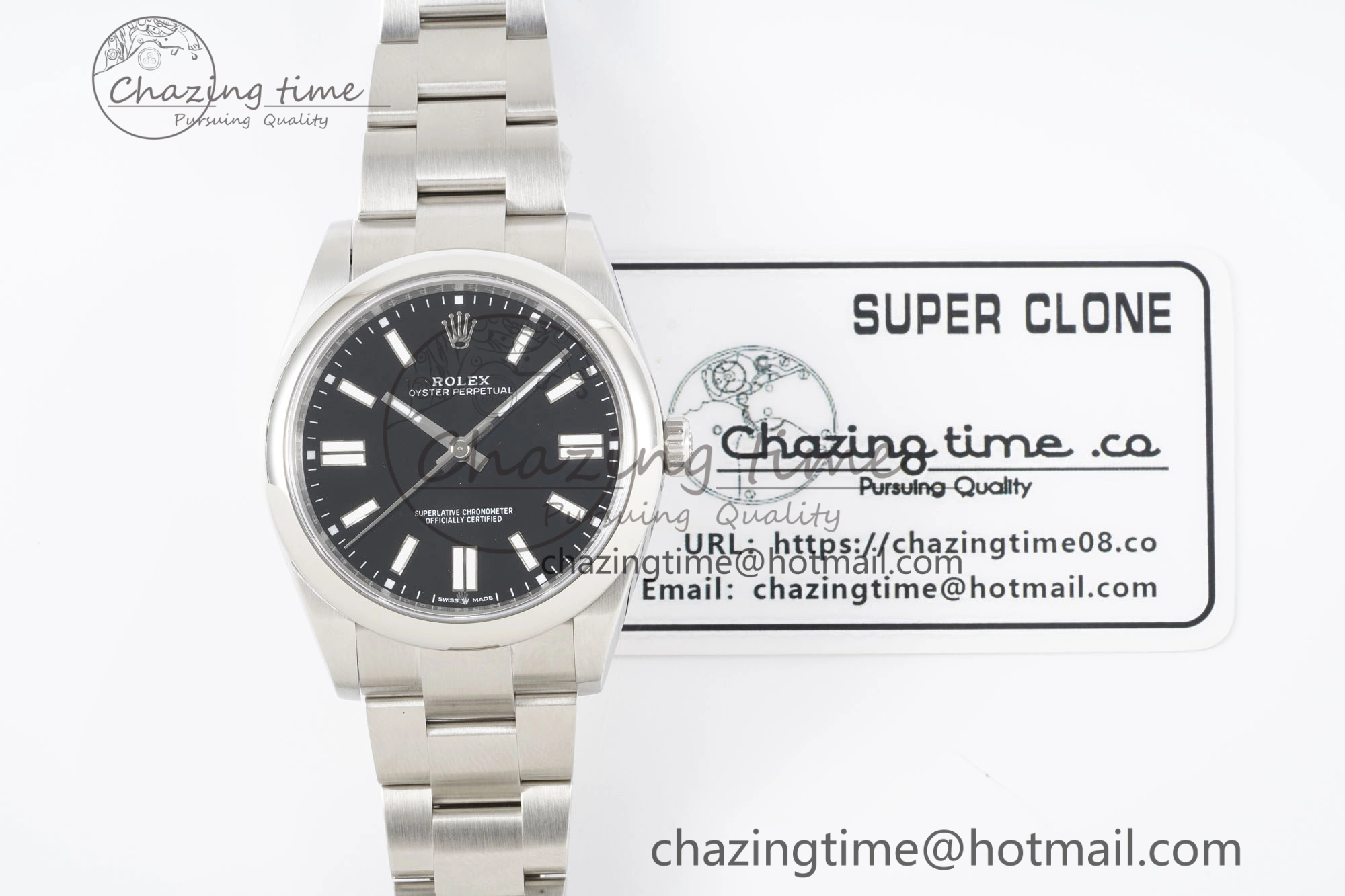 Oyster Perpetual 41mm 124300 KING 1:1 Best Edition 904L Steel Black Dial on SS Bracelet VR3230