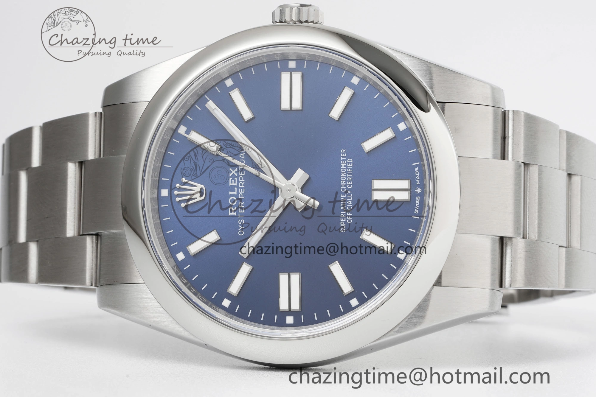 Oyster Perpetual 41mm 124300 KING 1:1 Best Edition 904L Steel Blue Dial on SS Bracelet VR3230