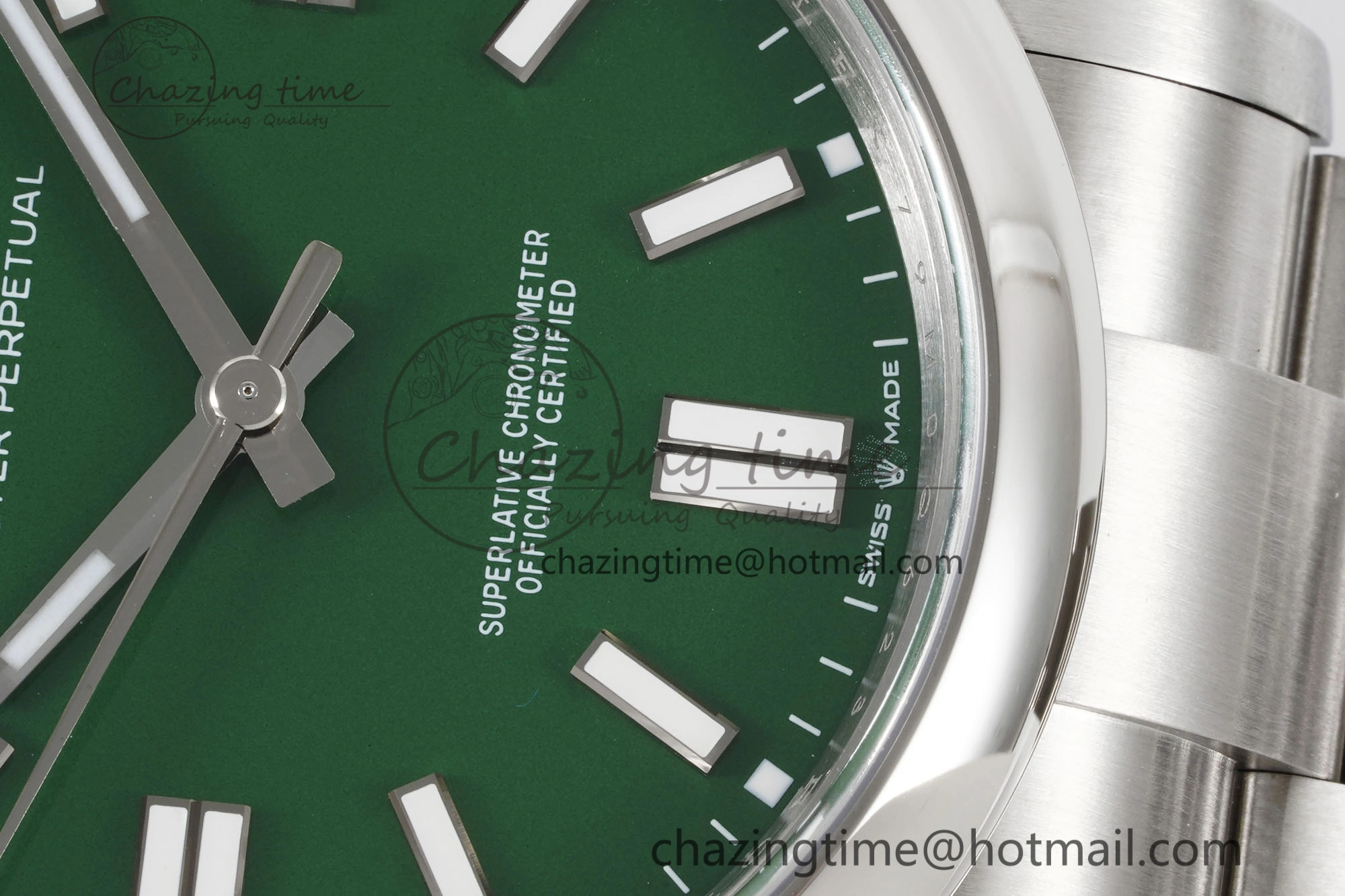 Oyster Perpetual 41mm 124300 KING 1:1 Best Edition 904L Steel Green Dial on SS Bracelet VR3230