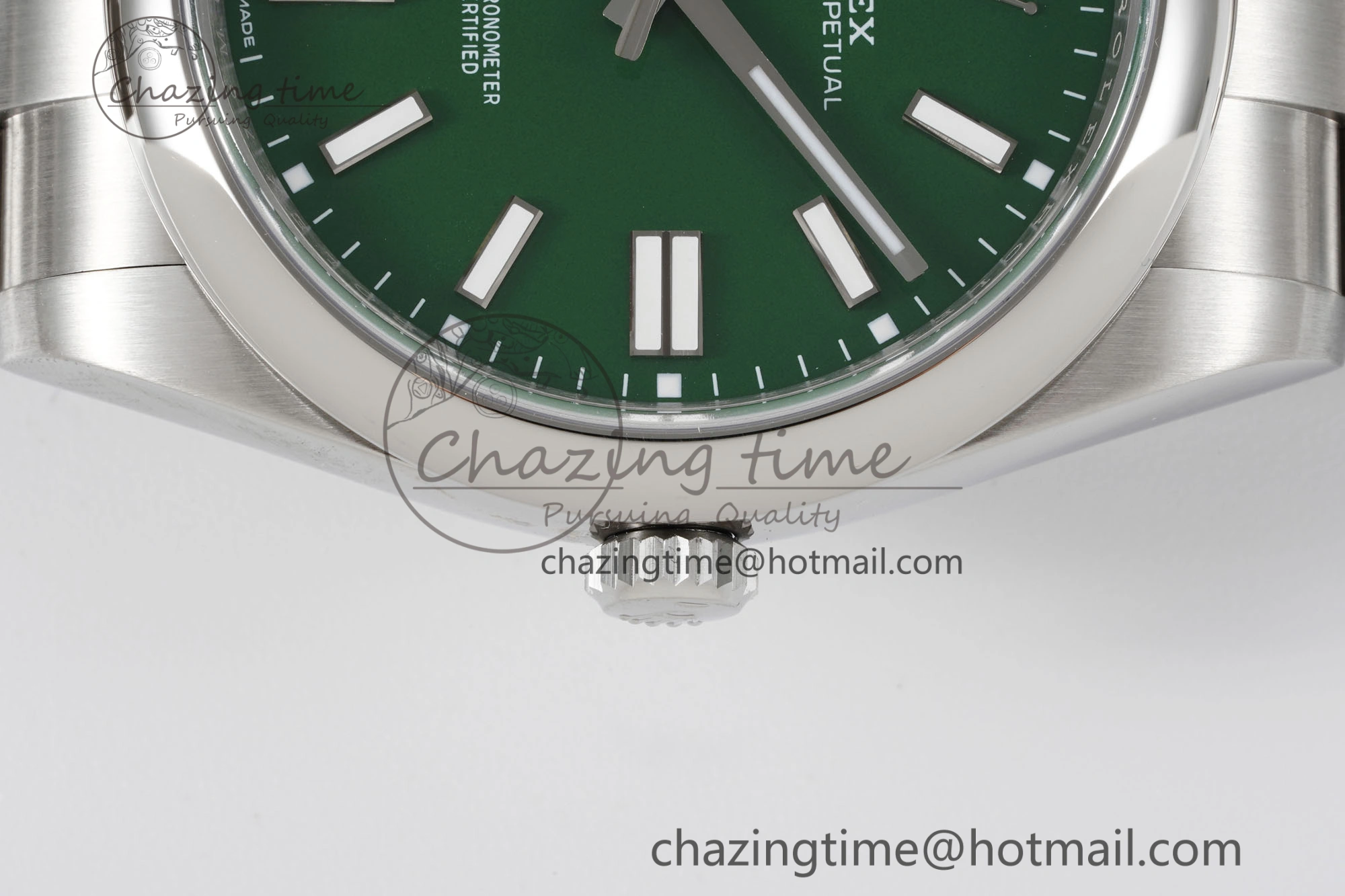 Oyster Perpetual 41mm 124300 KING 1:1 Best Edition 904L Steel Green Dial on SS Bracelet VR3230