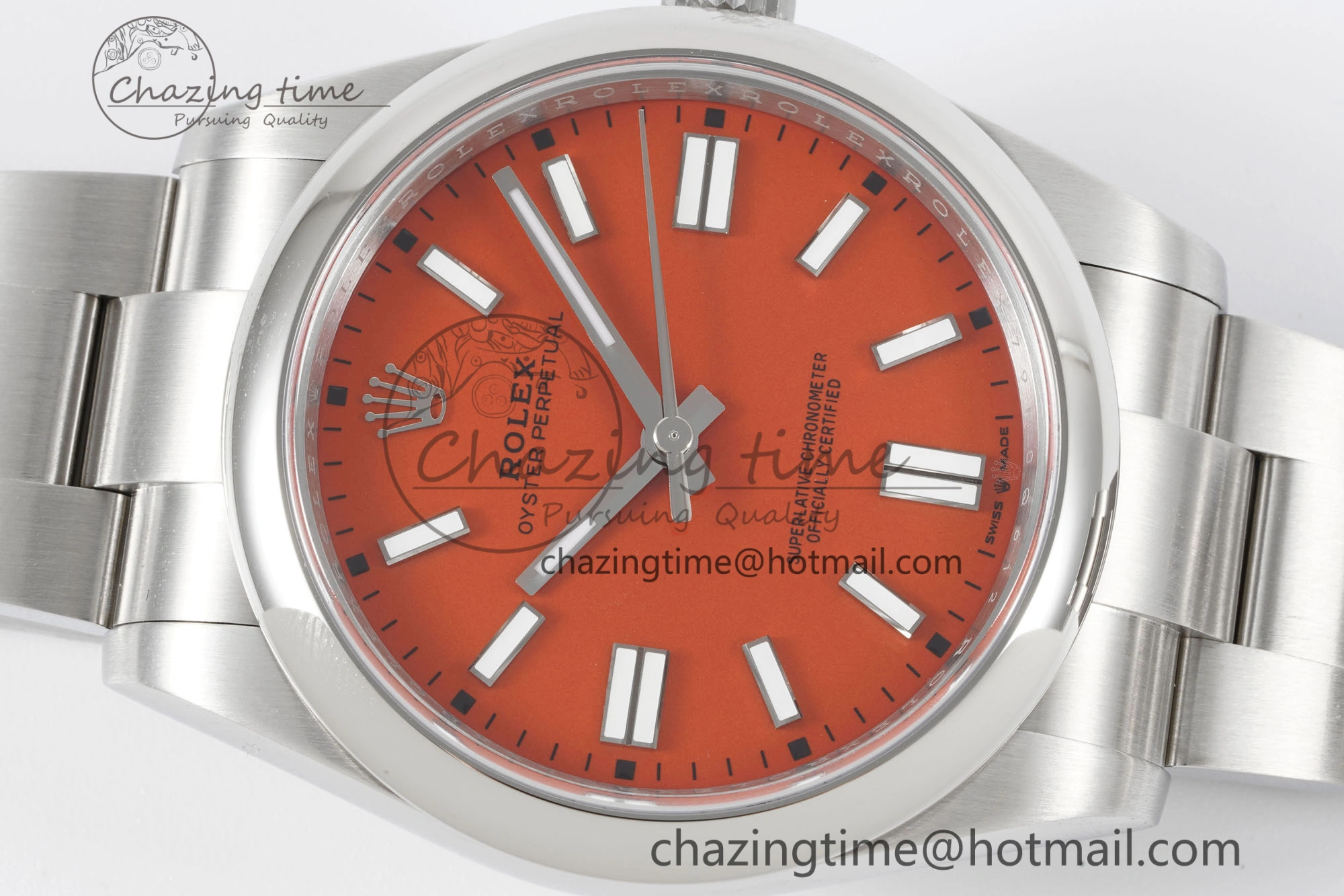 Oyster Perpetual 41mm 124300 KING 1:1 Best Edition 904L Steel Red Dial on SS Bracelet VR3230