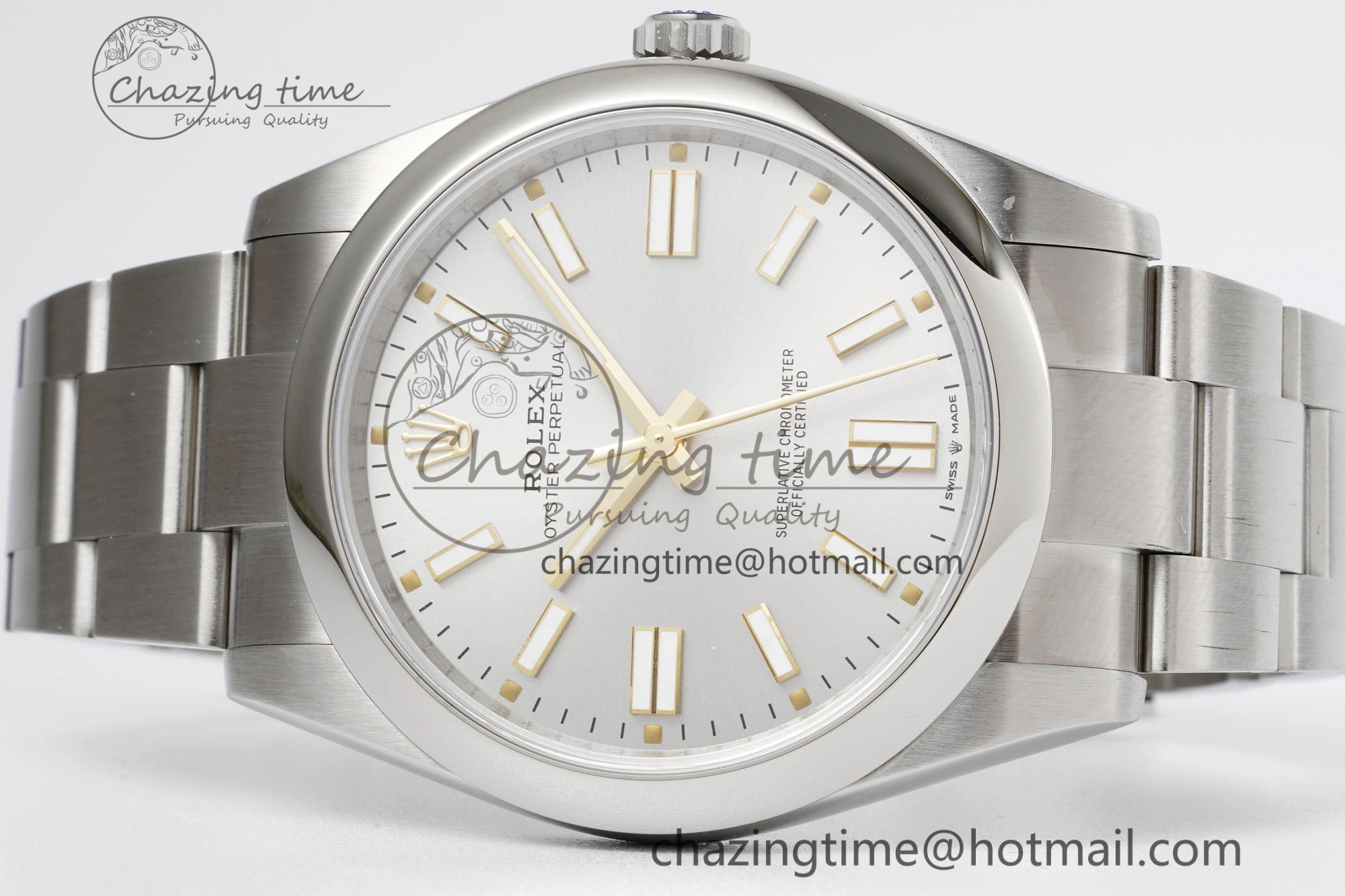 Oyster Perpetual 41mm 124300 KING 1:1 Best Edition 904L Steel Silver Dial on SS Bracelet VR3230