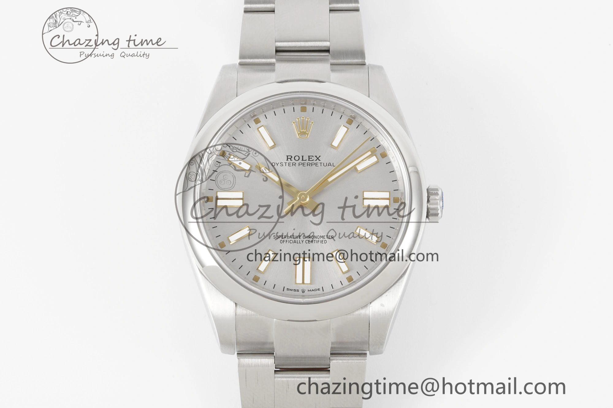 Oyster Perpetual 41mm 124300 KING 1:1 Best Edition 904L Steel Silver Dial on SS Bracelet VR3230