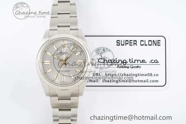 Oyster Perpetual 41mm 124300 KING 1:1 Best Edition 904L Steel Silver Dial on SS Bracelet VR3230