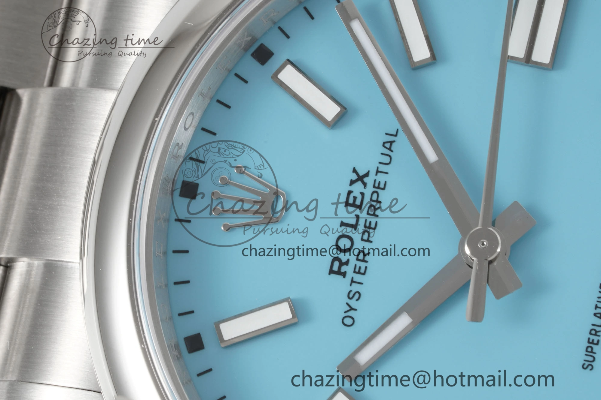 Oyster Perpetual 41mm 124300 KING 1:1 Best Edition 904L Steel Tiffany Blue Dial on SS Bracelet VR3230