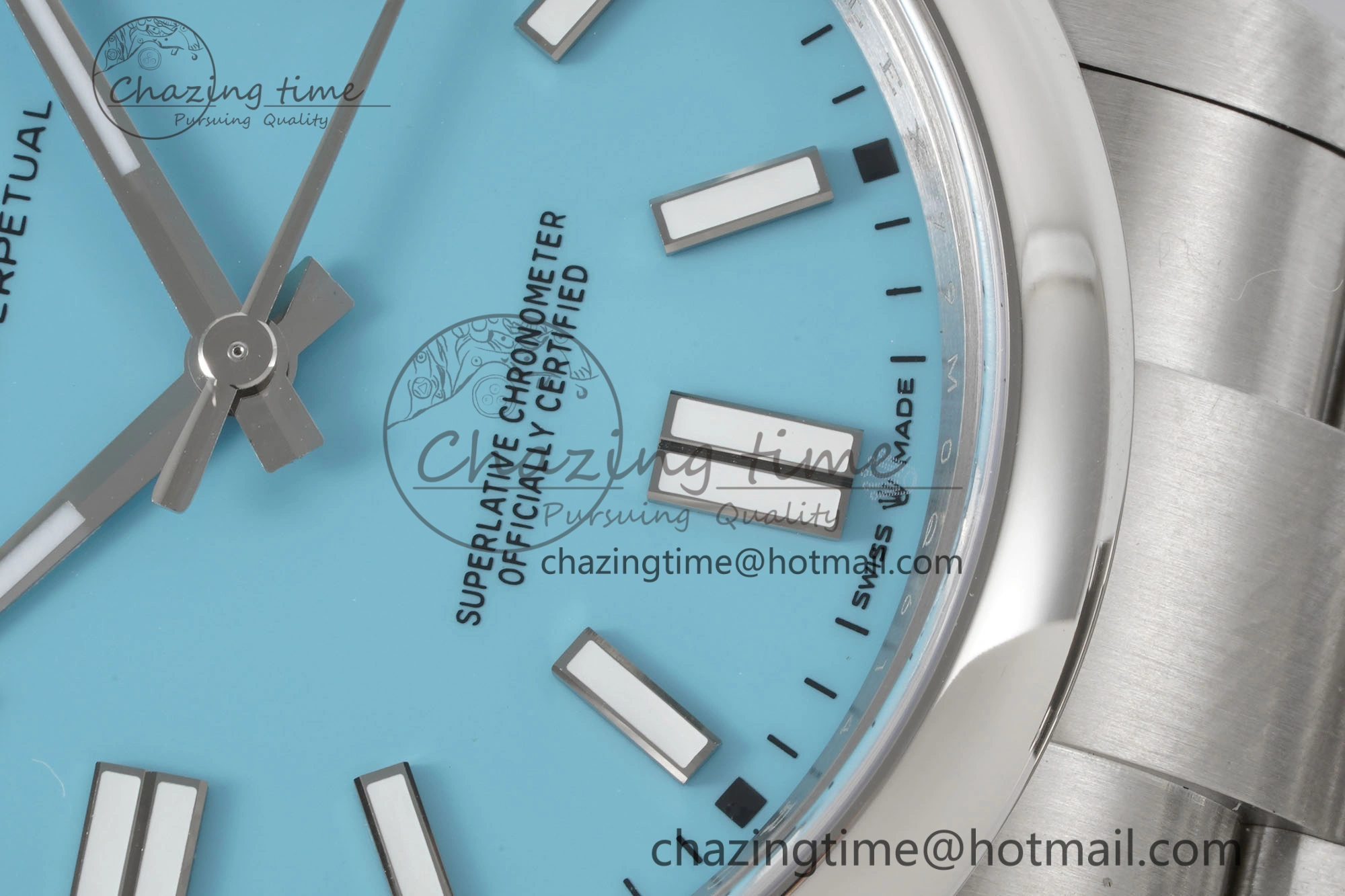 Oyster Perpetual 41mm 124300 KING 1:1 Best Edition 904L Steel Tiffany Blue Dial on SS Bracelet VR3230