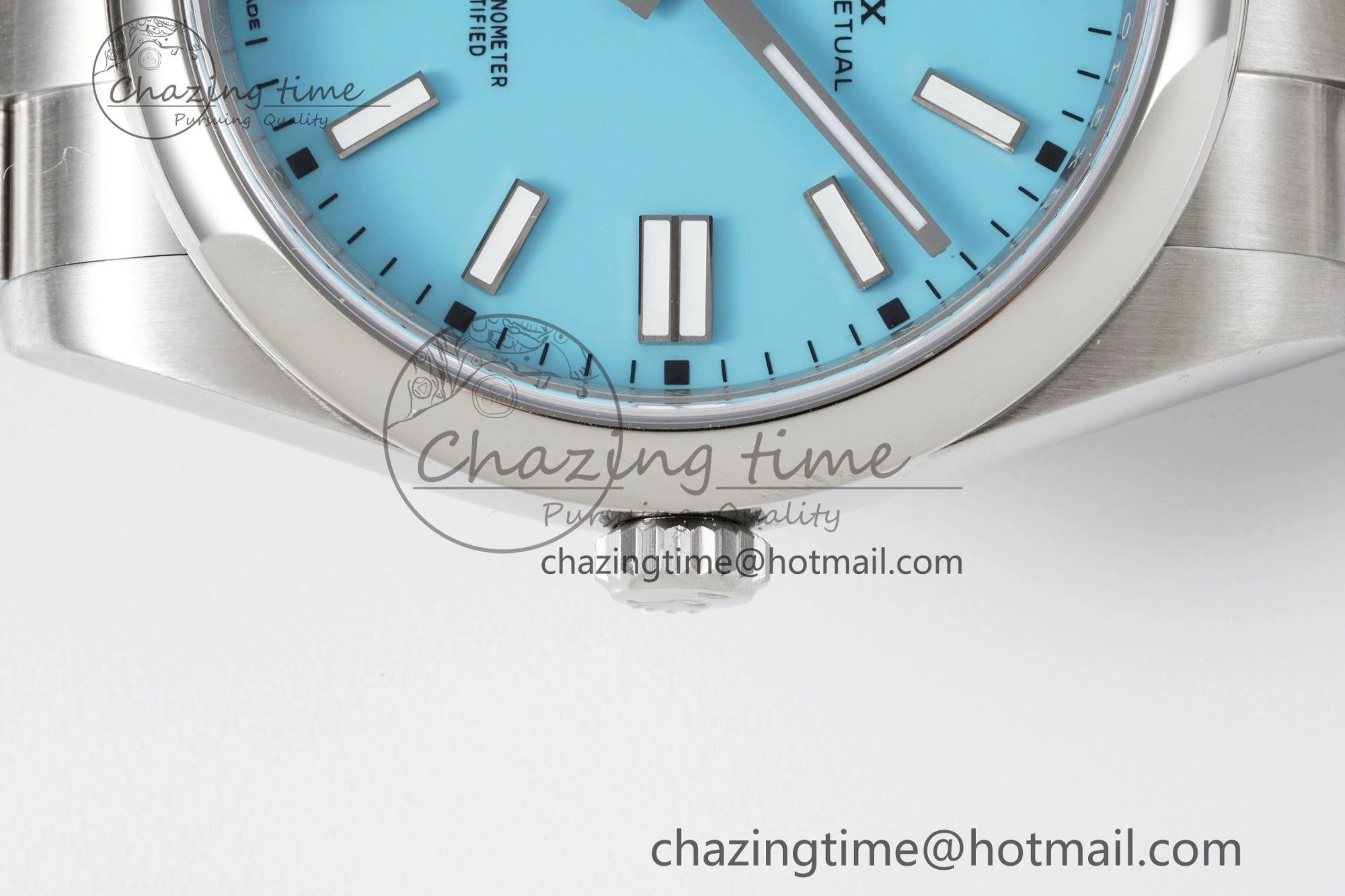 Oyster Perpetual 41mm 124300 KING 1:1 Best Edition 904L Steel Tiffany Blue Dial on SS Bracelet VR3230