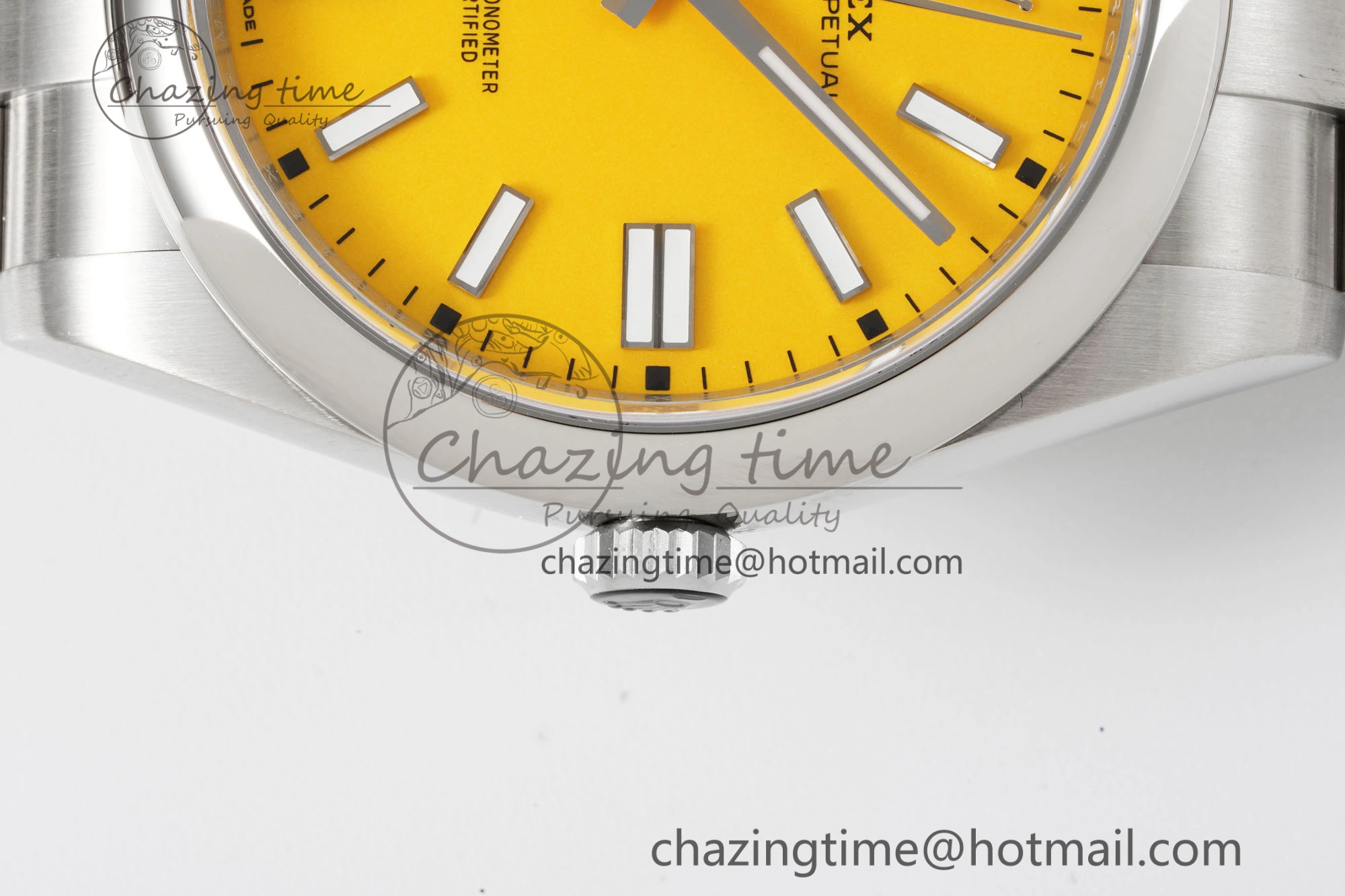 Oyster Perpetual 41mm 124300 KING 1:1 Best Edition 904L Steel Yellow Dial on SS Bracelet VR3230
