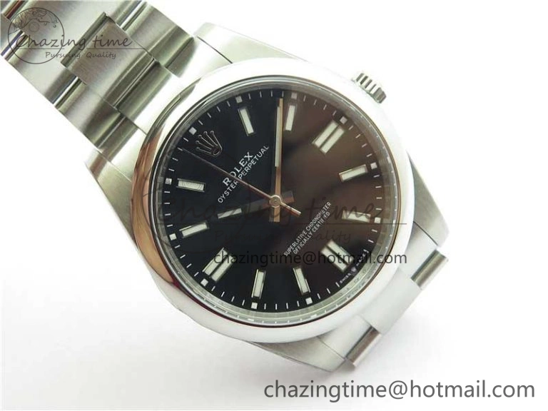 Oyster Perpetual 41mm 124300 ROF 1:1 Best Edition 904L Steel Black Dial on SS Bracelet A2824