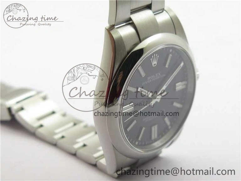 Oyster Perpetual 41mm 124300 ROF 1:1 Best Edition 904L Steel Black Dial on SS Bracelet A2824