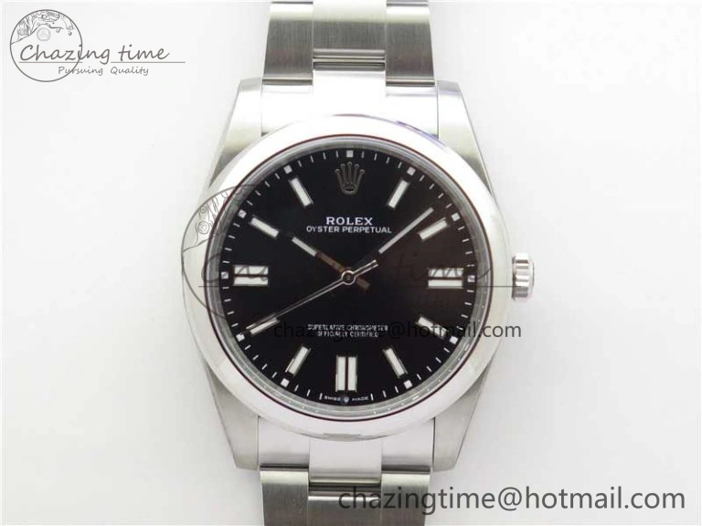 Oyster Perpetual 41mm 124300 ROF 1:1 Best Edition 904L Steel Black Dial on SS Bracelet A2824