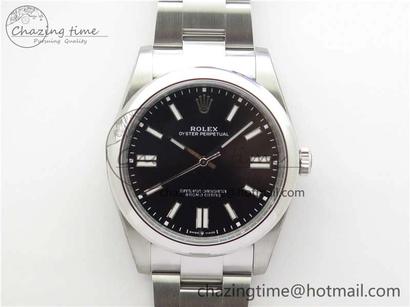 Oyster Perpetual 41mm 124300 ROF 1:1 Best Edition 904L Steel Black Dial on SS Bracelet A2824