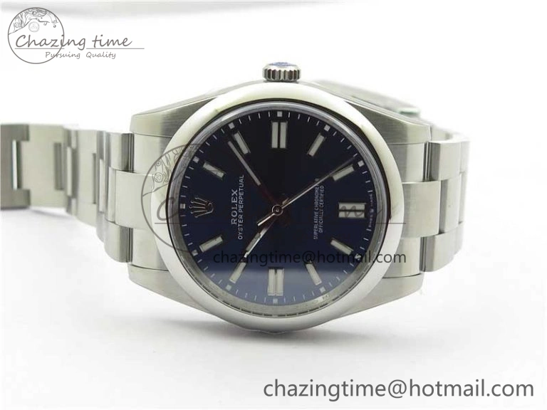 Oyster Perpetual 41mm 124300 ROF 1:1 Best Edition 904L Steel Dark Blue Dial on SS Bracelet A2824