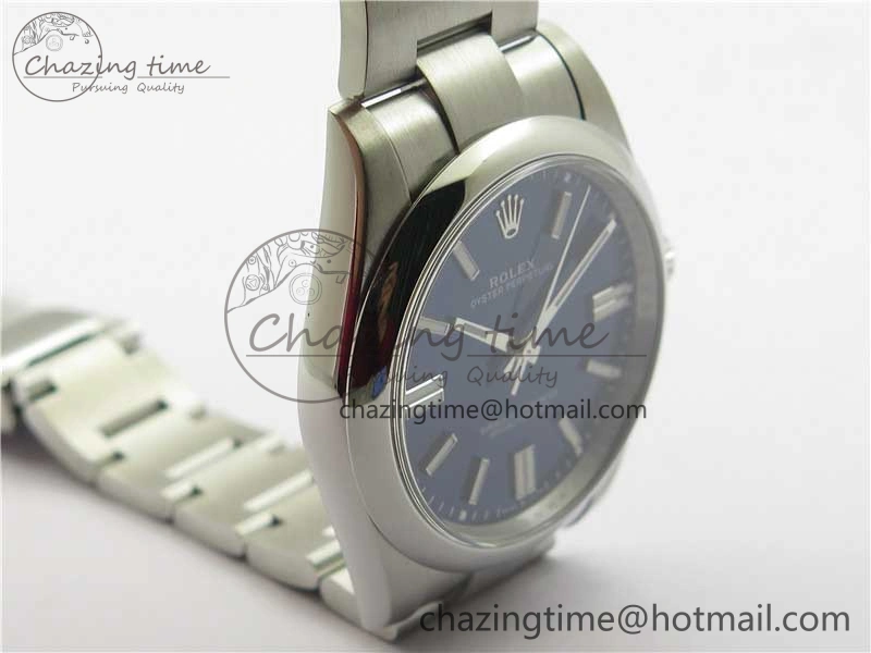 Oyster Perpetual 41mm 124300 ROF 1:1 Best Edition 904L Steel Dark Blue Dial on SS Bracelet A2824