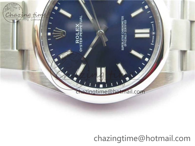 Oyster Perpetual 41mm 124300 ROF 1:1 Best Edition 904L Steel Dark Blue Dial on SS Bracelet A2824