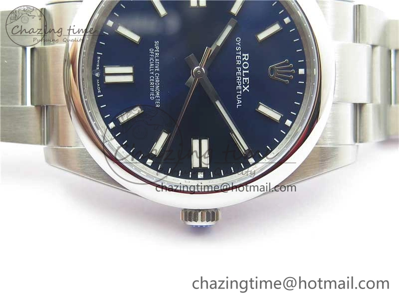 Oyster Perpetual 41mm 124300 ROF 1:1 Best Edition 904L Steel Dark Blue Dial on SS Bracelet A2824