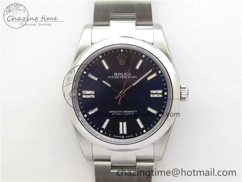 Oyster Perpetual 41mm 124300 ROF 1:1 Best Edition 904L Steel Dark Blue Dial on SS Bracelet A2824