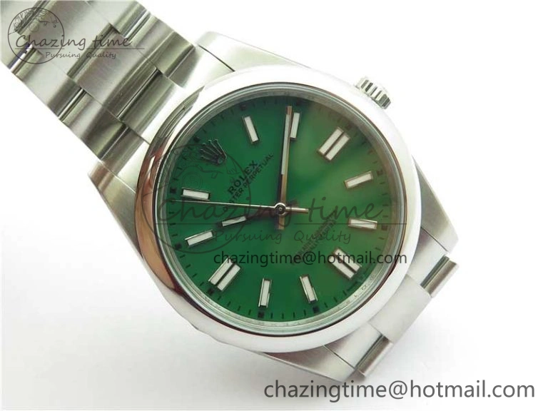 Oyster Perpetual 41mm 124300 ROF 1:1 Best Edition 904L Steel Green Dial on SS Bracelet A2824