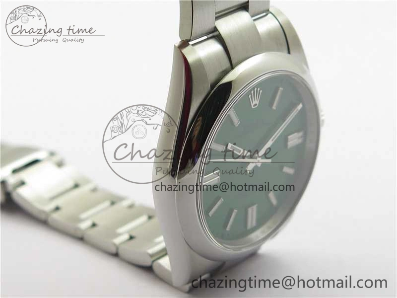 Oyster Perpetual 41mm 124300 ROF 1:1 Best Edition 904L Steel Green Dial on SS Bracelet A2824