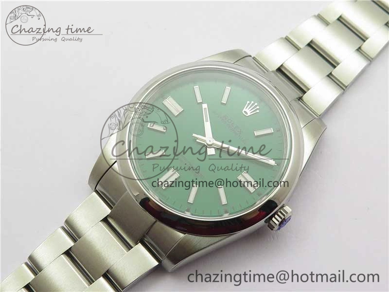 Oyster Perpetual 41mm 124300 ROF 1:1 Best Edition 904L Steel Green Dial on SS Bracelet A2824