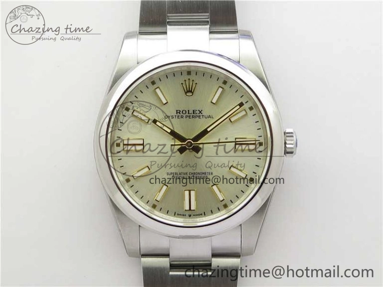 Oyster Perpetual 41mm 124300 ROF 1:1 Best Edition 904L Steel Silver Dial on SS Bracelet A2824