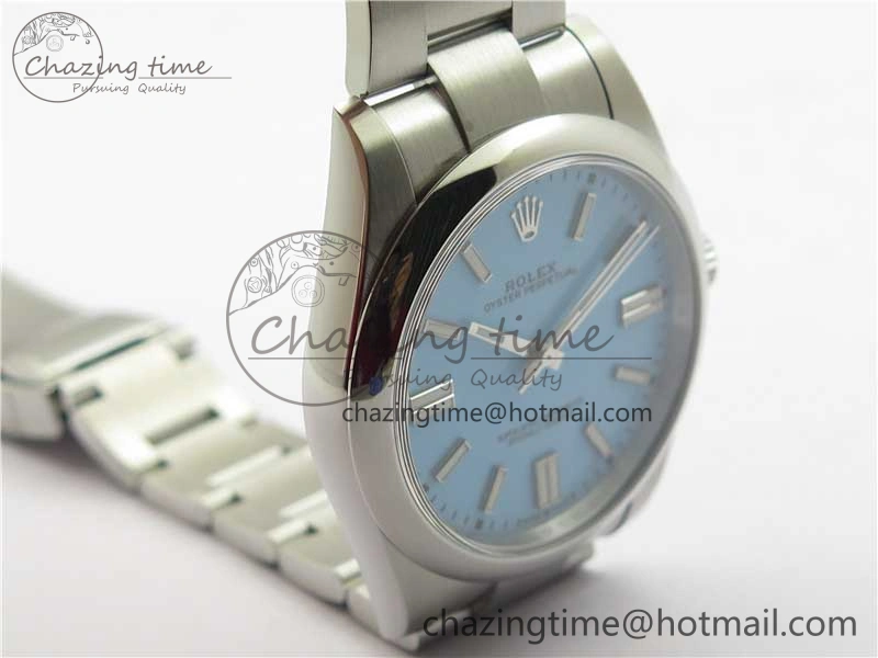 Oyster Perpetual 41mm 124300 ROF 1:1 Best Edition 904L Steel Tiffany Blue Dial on SS Bracelet A2824