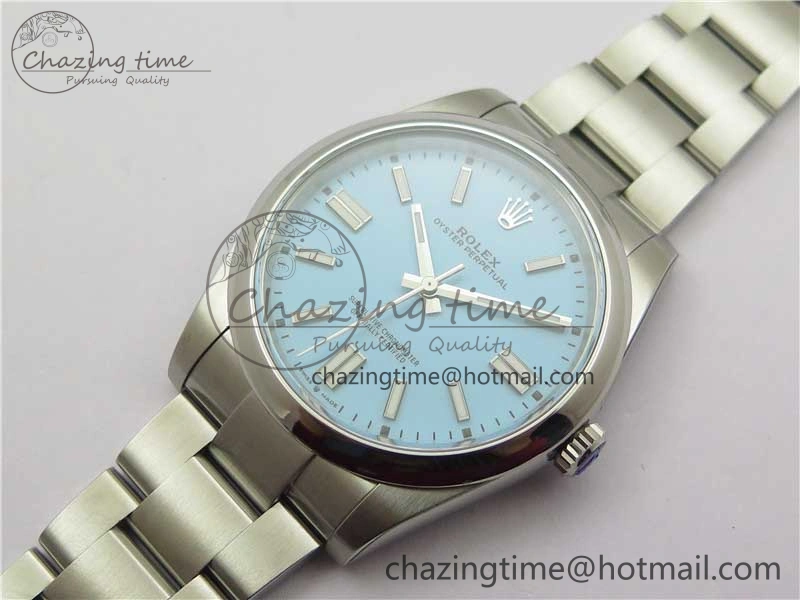 Oyster Perpetual 41mm 124300 ROF 1:1 Best Edition 904L Steel Tiffany Blue Dial on SS Bracelet A2824