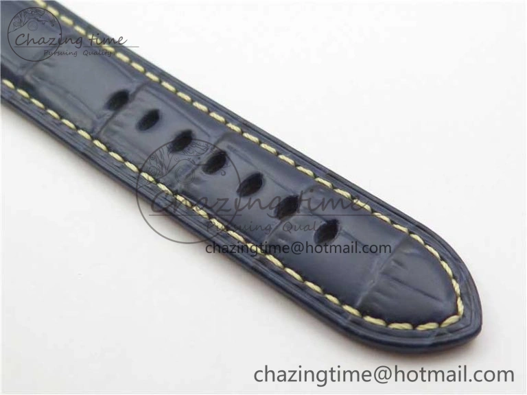 PAM 1033 44mm VSF 1:1 Best Edition Blue Dial on Blue Leather Strap P.9001 Super Clone