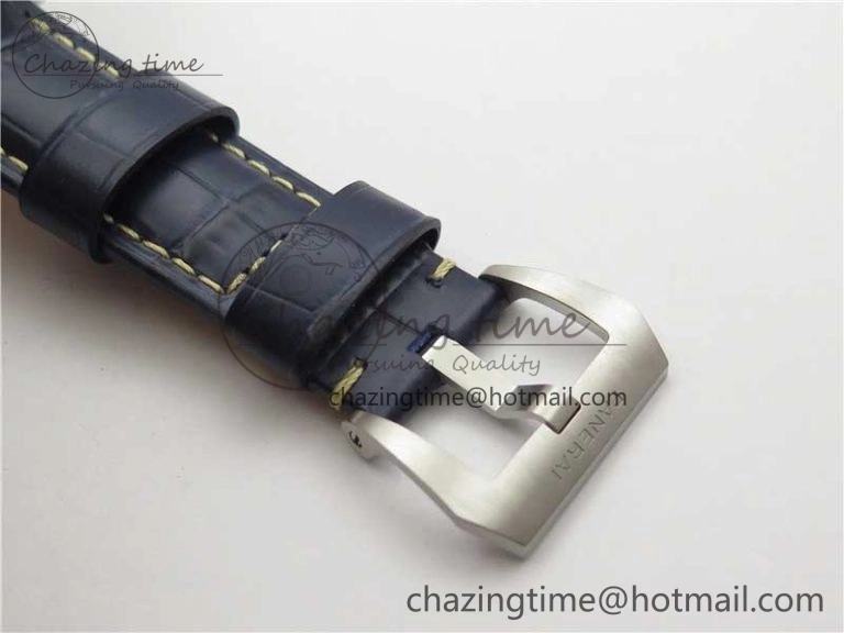 PAM 1033 44mm VSF 1:1 Best Edition Blue Dial on Blue Leather Strap P.9001 Super Clone
