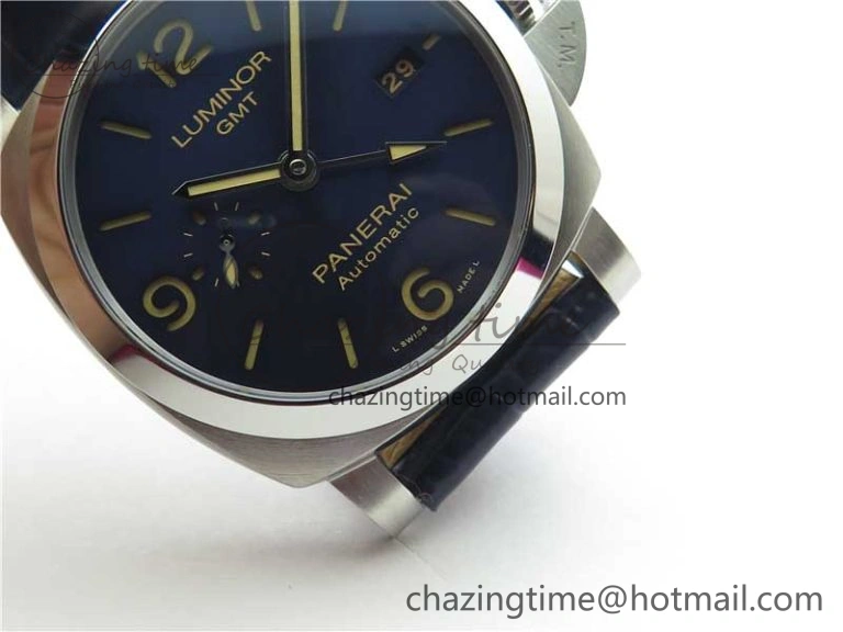 PAM 1033 44mm VSF 1:1 Best Edition Blue Dial on Blue Leather Strap P.9001 Super Clone