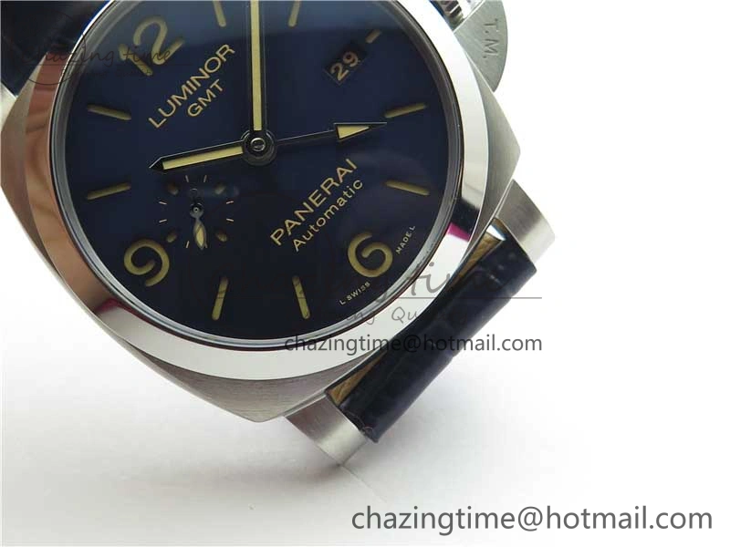 PAM 1033 44mm VSF 1:1 Best Edition Blue Dial on Blue Leather Strap P.9001 Super Clone