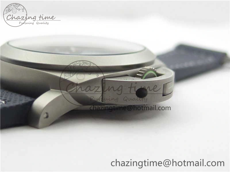 PAM 1117 Ti Case VSF 1:1 Best Edition Blue Dial on Blue Sportech Strap P.9010 Clone (Free Leather Strap)