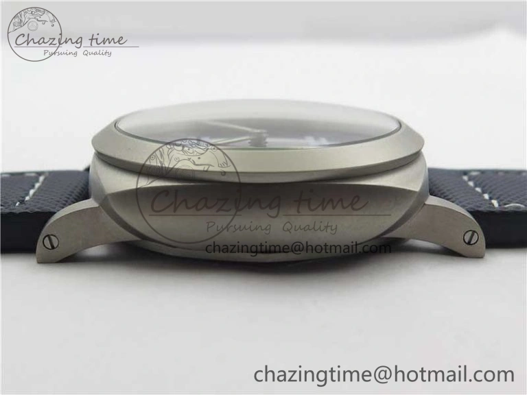 PAM 1117 Ti Case VSF 1:1 Best Edition Blue Dial on Blue Sportech Strap P.9010 Clone (Free Leather Strap)