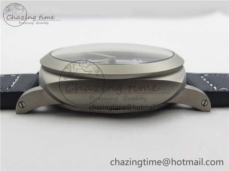 PAM 1117 Ti Case VSF 1:1 Best Edition Blue Dial on Blue Sportech Strap P.9010 Clone (Free Leather Strap)