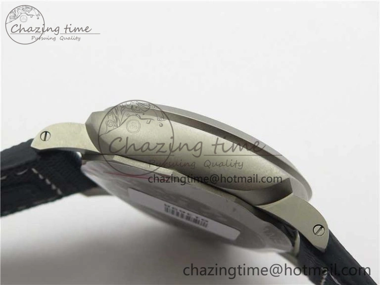 PAM 1117 Ti Case VSF 1:1 Best Edition Blue Dial on Blue Sportech Strap P.9010 Clone (Free Leather Strap)